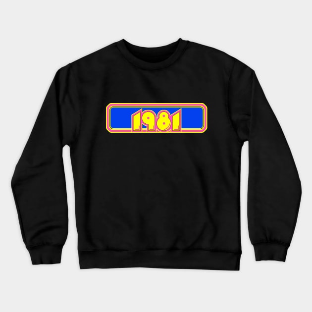 1981 Arcade Game Crewneck Sweatshirt by GloopTrekker